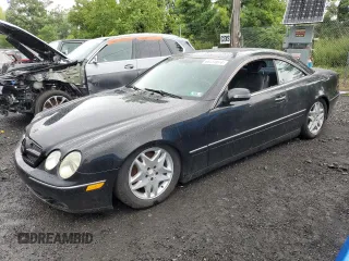 2002 Mercedes-Benz CL with VIN WDBPJ75J12A024650, listed as a Copart auction lot 66731074 with 109,042 mi miles and Salvage Title. Bid and sale history available at carsss.com. Image 1.