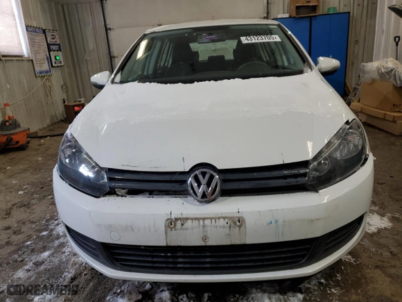 2010 Volkswagen Golf with VIN WVWDB7AJ6AW311863, listed as a Copart auction lot 43123705 with 121,550 mi miles and Salvage Title. Bid and sale history available at carsss.com. Image 5.