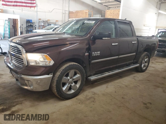 2014 Ram 1500 Big Horn z VIN 1C6RR7LTXES415650, wystawiony jako Copart lot #55999255 z przebiegiem 156 467 mil mil oraz Szkoda całkowita • Salvage title. Historia ofert i sprzedaży dostępna na DreamBid. Obrazek 1.