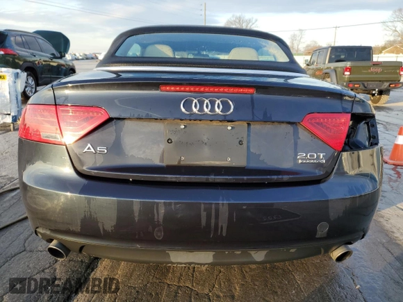 2015 Audi A5 Premium with VIN WAUCFAFH2FN007118, listed as a Copart auction lot 44328285 with 59,679 mi miles and Salvage title. Bid and sale history available at DreamBid. Image 6.