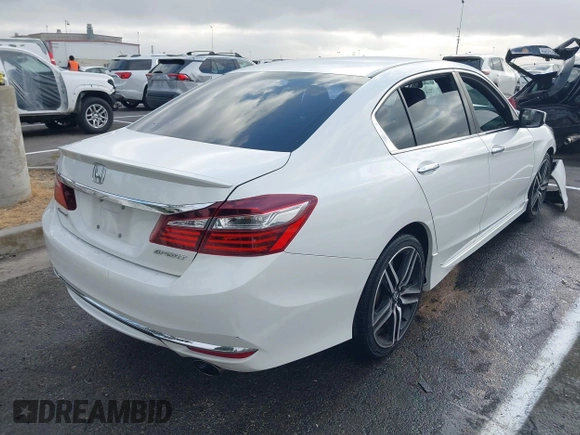 2016 Honda Accord Sport with VIN 1HGCR2F50GA104771, listed as a IAAI auction lot 42573783 with 100,594 mi miles and . Bid and sale history available at DreamBid. Image 4.