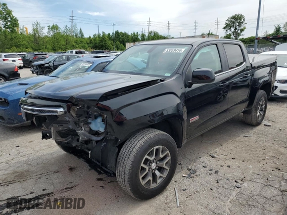 2016 GMC Canyon 4WD SLE with VIN 1GTG6CE31G1317825, listed as a Copart auction lot 53458404 with 102,918 mi miles and Salvage Title. Bid and sale history available at carsss.com. Image 1.