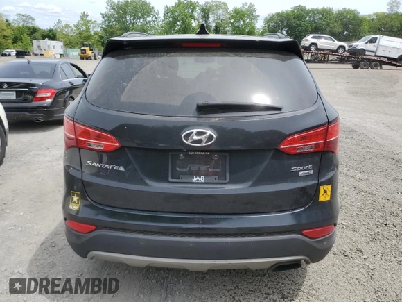 2014 Hyundai Santa Fe with VIN 5XYZUDLB3EG201098, listed as a Copart auction lot 58347205 with 130,610 mi miles and Salvage title. Bid and sale history available at DreamBid. Image 6.
