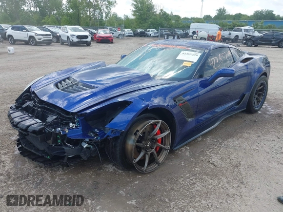 2018 Chevrolet Corvette Z06 3LZ with VIN 1G1YT2D60J5600521, listed as a IAAI auction lot 42365239 with 33,258 mi miles and . Bid and sale history available at DreamBid. Image 2.