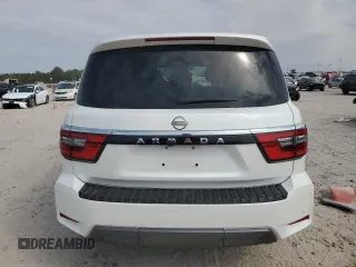 2022 Nissan Armada SV with VIN JN8AY2AC0N9160114, listed as a Copart auction lot 76266474 with 44,285 mi miles and Salvage Title. Bid and sale history available at carsss.com. Image 6.