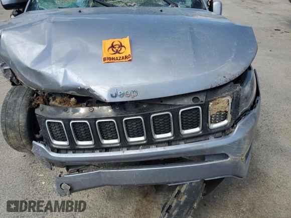 2018 Jeep Compass Latitude with VIN 3C4NJCBB8JT272514, listed as a Copart auction lot 55050635 with Not provided miles and Salvage title. Bid and sale history available at DreamBid. Image 12.