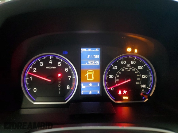 2010 Honda CR-V LX with VIN 5J6RE3H31AL033771, listed as a Copart auction lot 59527085 with 211,765 mi miles and Salvage title. Bid and sale history available at DreamBid. Image 9.