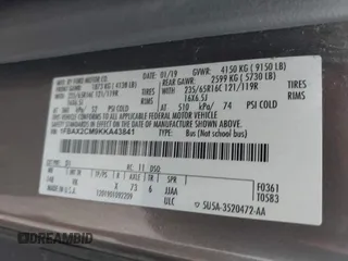 2019 Ford Transit Passenger XL with VIN 1FBAX2CM9KKA43841, listed as a IAAI auction lot 39914010 with 62,032 mi miles. Bid and sale history available at carsss.com. Image 9.