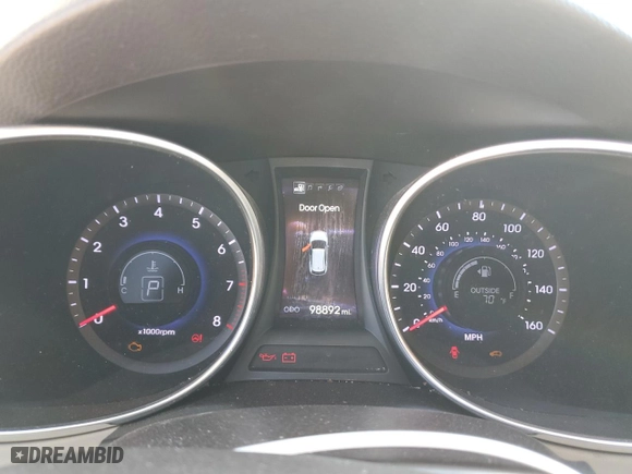 2013 Hyundai Santa Fe 2.0T Sport with VIN 5XYZWDLA6DG068014, listed as a Copart auction lot 48101315 with 98,892 mi miles and Salvage Title. Bid and sale history available at carsss.com. Image 9.