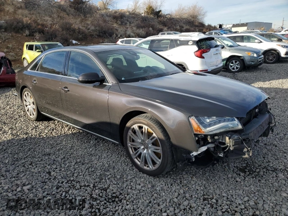 2013 Audi A8 4.0L с VIN WAUR2AFDXDN011157, выставлен на аукционе Copart как лот 85088054 с пробегом 69 084 миль миль и Списание • Salvage title. История ставок и продаж доступна на DreamBid. Изображение 4.