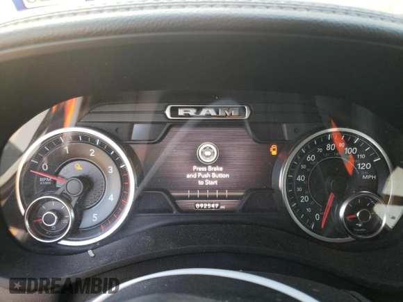 2020 Ram 2500 Laramie with VIN 3C6UR5FLXLG213731, listed as a Copart auction lot 78801954 with 92,547 mi miles and Salvage Title. Bid and sale history available at carsss.com. Image 9.