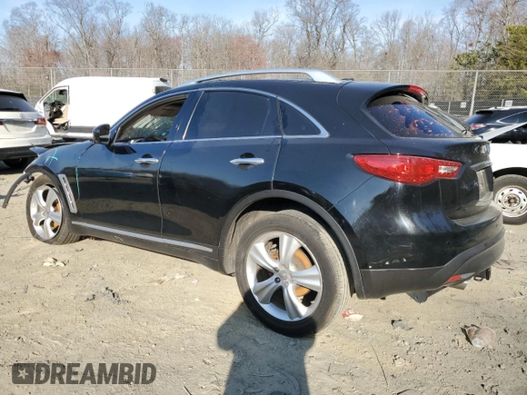 2010 Infiniti FX with VIN JN8AS1MW1AM856800, listed as a Copart auction lot 48425245 with 154,305 mi miles and Salvage Title. Bid and sale history available at carsss.com. Image 2.