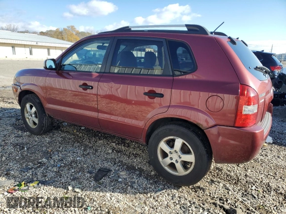 2007 Hyundai Tucson GLS with VIN KM8JM12B57U496876, listed as a Copart auction lot 80195724 with 203,057 mi miles and Clean Title. Bid and sale history available at carsss.com. Image 2.