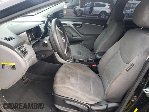 2013 Hyundai Elantra GLS z VIN KMHDH4AE2DU642595, wystawiony jako Copart lot #87429834 z przebiegiem Nie podano mil oraz Szkoda całkowita • Salvage title. Historia ofert i sprzedaży dostępna na DreamBid. Obrazek 7.