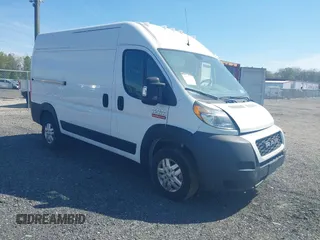 2021 Ram ProMaster Cargo with VIN 3C6LRVBG5ME527045, listed as a IAAI auction lot 42085297 with 27,399 mi miles. Bid and sale history available at carsss.com. Image 1.