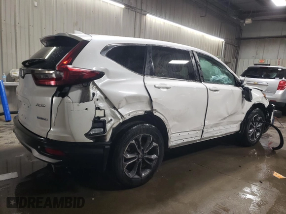 2022 Honda CR-V EX-L with VIN 5J6RT6H81NL052023, listed as a Copart auction lot 45729725 with 44,432 mi miles and Non Repairable. Bid and sale history available at DreamBid. Image 3.