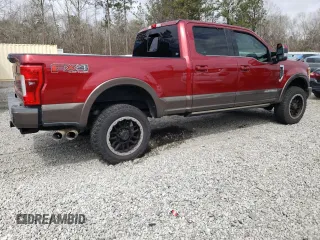 2017 Ford Super Duty F-250 SRW Lariat with VIN 1FT7W2BT8HEC44977, listed as a Copart auction lot 47296205 with 38,015 mi miles and Salvage Title. Bid and sale history available at carsss.com. Image 3.