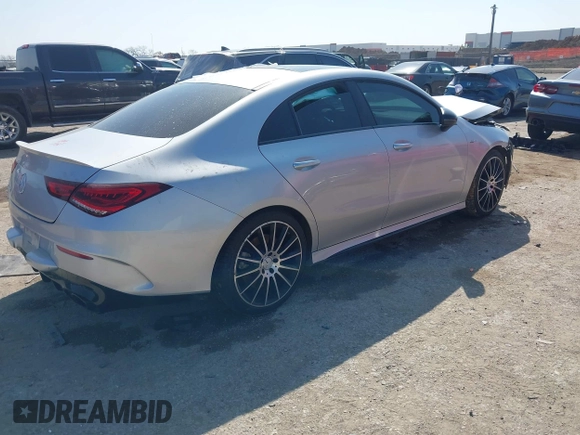 2021 Mercedes-Benz CLA 35 AMG with VIN W1K5J5BB3MN211075, listed as a IAAI auction lot 41789306 with 76,885 mi miles and . Bid and sale history available at DreamBid. Image 4.
