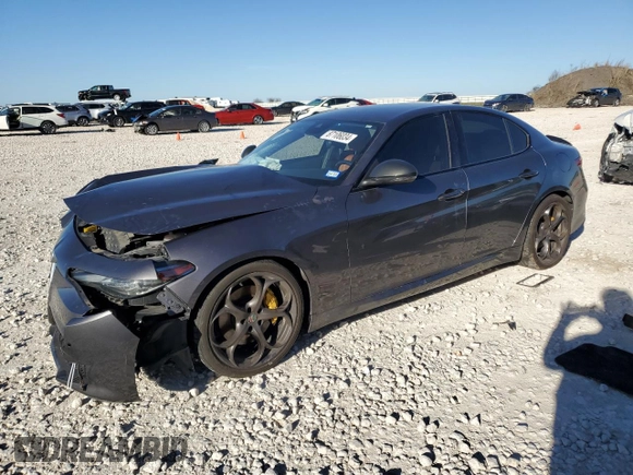 2020 Alfa Romeo Giulia Ti Sport with VIN ZARFAMBN6L7625687, listed as a Copart auction lot 87106034 with Not provided miles and Salvage title. Bid and sale history available at DreamBid. Image 1.
