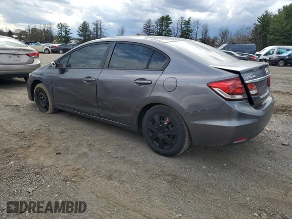 2014 Honda Civic Sedan LX with VIN 19XFB2F55EE209364, listed as a Copart auction lot 51241935 with 112,064 mi miles and Salvage Title. Bid and sale history available at carsss.com. Image 2.