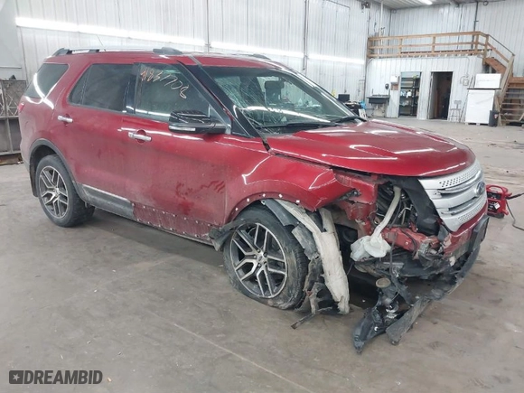 2014 Ford Explorer XLT with VIN 1FM5K8D81EGB01007, listed as a IAAI auction lot 41837708 with 177,248 mi miles. Bid and sale history available at carsss.com. Image 1.