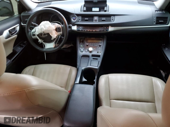 2012 Lexus CT 200h with VIN JTHKD5BH4C2071416, listed as a Copart auction lot 48600144 with 167,656 mi miles and Salvage Title. Bid and sale history available at carsss.com. Image 8.