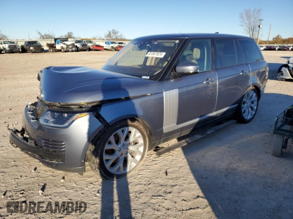 2019 Land Rover Range Rover HSE with VIN SALGS2SV1KA546759, listed as a Copart auction lot 81567824 with 22,710 mi miles and Salvage Title. Bid and sale history available at DreamBid. Image 1.