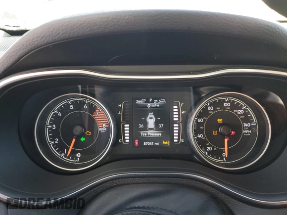 2021 Jeep Cherokee Latitude Lux with VIN 1C4PJLMX5MD107631, listed as a Copart auction lot 87474524 with 87,041 mi miles and Salvage Title. Bid and sale history available at carsss.com. Image 9.