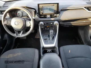 2019 Toyota RAV4 LE with VIN 2T3H1RFV2KW018702, listed as a Copart auction lot 46833775 with 107,186 mi miles and Salvage Title. Bid and sale history available at carsss.com. Image 8.
