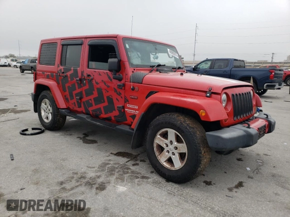 2012 Jeep Wrangler Unlimited Sport RHD with VIN 1C4BJWKGXCL102296, listed as a Copart auction lot 48905975 with Not provided miles and Salvage title. Bid and sale history available at DreamBid. Image 4.