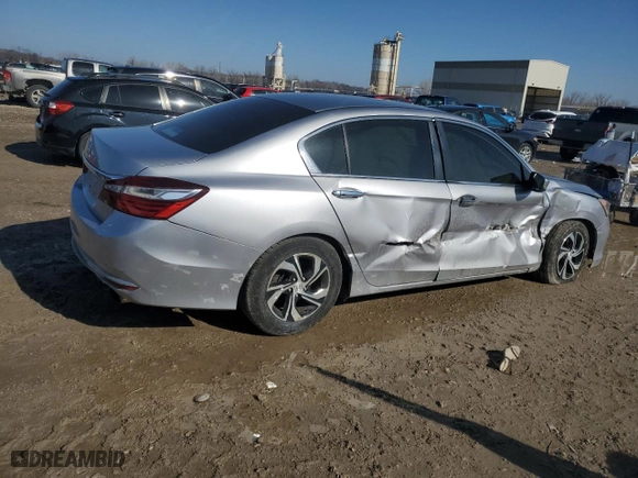 2017 Honda Accord Sedan LX with VIN 1HGCR2F35HA276987, listed as a Copart auction lot 42981745 with 66,288 mi miles and Salvage Title. Bid and sale history available at carsss.com. Image 3.