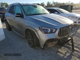 2021 Mercedes-Benz GLE 53 AMG with VIN 4JGFB6BB6MA575009, listed as a Copart auction lot 75105844 with 31,457 mi miles and Salvage title. Bid and sale history available at DreamBid. Image 4.