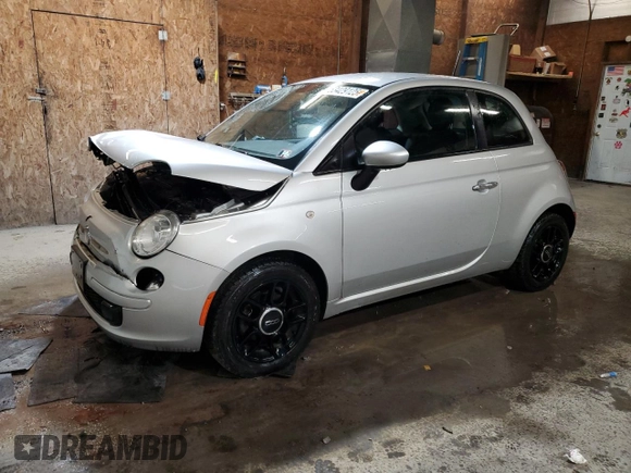 2013 FIAT 500 Pop with VIN 3C3CFFAR5DT526391, listed as a Copart auction lot 53429125 with 105,104 mi miles and Salvage Title. Bid and sale history available at carsss.com. Image 1.