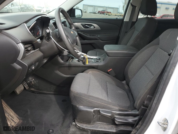 2021 Chevrolet Traverse LS with VIN 1GNEVFKW7MJ136581, listed as a Copart auction lot 84253424 with 65,503 mi miles and Salvage Title. Bid and sale history available at carsss.com. Image 7.
