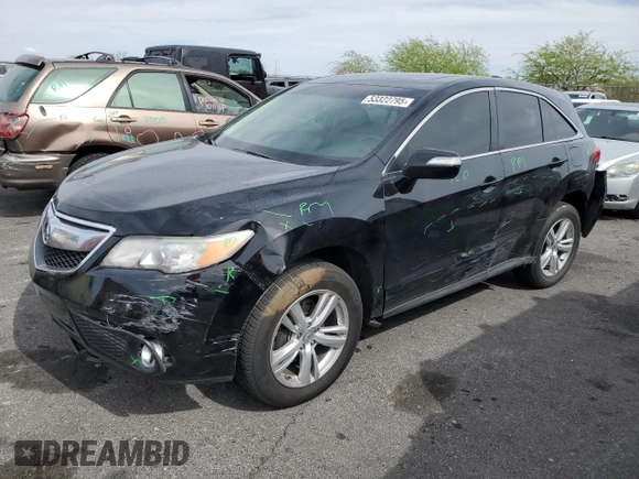 2014 Acura RDX Tech Pkg with VIN 5J8TB3H53EL001384, listed as a Copart auction lot 53322795 with 86,360 mi miles and Salvage Title. Bid and sale history available at carsss.com. Image 1.