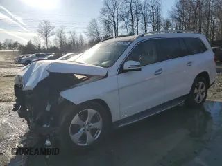 2017 Mercedes-Benz GLS 450 with VIN 4JGDF6EE1HA887438, listed as a Copart auction lot 42875025 with 83,584 mi miles and Salvage Title. Bid and sale history available at DreamBid. Image 1.