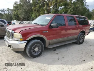 2001 Ford Excursion Limited z VIN 1FMNU42L11EC27304, wystawiony jako Copart lot #79723024 z przebiegiem 221 645 mil mil oraz Szkoda całkowita • Salvage title. Historia ofert i sprzedaży dostępna na DreamBid. Obrazek 1.