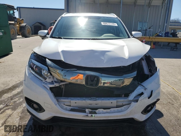 2021 Honda HR-V EX with VIN 3CZRU6H57MM727504, listed as a Copart auction lot 48672745 with 46,596 mi miles and Salvage Title. Bid and sale history available at carsss.com. Image 5.