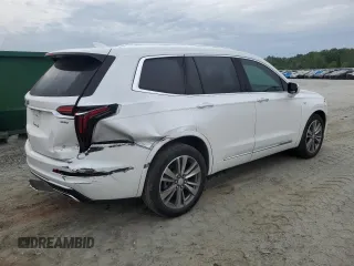 2021 Cadillac XT6 Premium Luxury with VIN 1GYKPCRS8MZ185422, listed as a Copart auction lot 56131775 with 62,043 mi miles and Salvage title. Bid and sale history available at DreamBid. Image 3.
