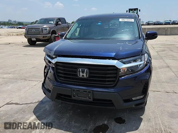 2023 Honda Ridgeline RTL with VIN 5FPYK3F50PB011150, listed as a Copart auction lot 58273325 with 38,742 mi miles and Salvage title. Bid and sale history available at DreamBid. Image 13.