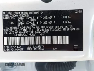 2018 Lexus NX with VIN JTJBARBZ5J2173750, listed as a IAAI auction lot 42004375 with 43,156 mi miles. Bid and sale history available at carsss.com. Image 9.