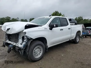 2021 Chevrolet Silverado 1500 Work Truck with VIN 1GCRYAEH3MZ440591, listed as a Copart auction lot 63490104 with 51,786 mi miles and Salvage Title. Bid and sale history available at DreamBid. Image 1.