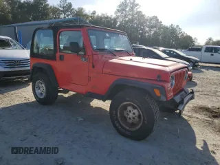 1999 Jeep Wrangler Sport with VIN 1J4FY19SXXP415934, listed as a Copart auction lot 47881675 with 184,876 mi miles and Salvage Title. Bid and sale history available at carsss.com. Image 4.