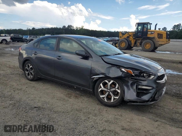 2019 Kia Forte LXS with VIN 3KPF24AD3KE037387, listed as a Copart auction lot 56731485 with 90,148 mi miles and Salvage title. Bid and sale history available at DreamBid. Image 4.