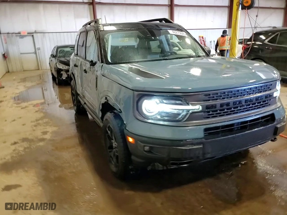 2021 Ford Bronco Sport First Edition with VIN 3FMCR9F92MRA50882, listed as a Copart auction lot 46275645 with 7,383 mi miles and Salvage Title. Bid and sale history available at carsss.com. Image 14.