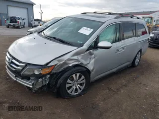 2014 Honda Odyssey EX-L with VIN 5FNRL5H65EB096544, listed as a IAAI auction lot 41903451 with 99,628 mi miles and . Bid and sale history available at carsss.com. Image 17.