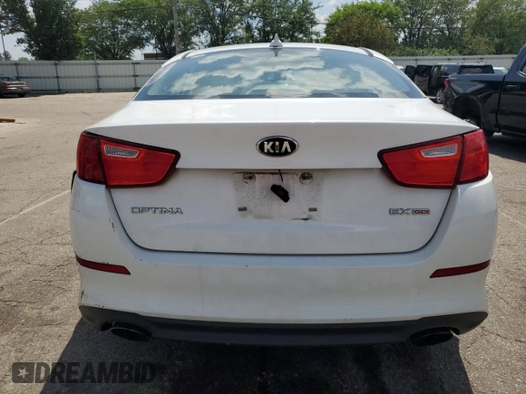 2015 Kia Optima EX with VIN 5XXGN4A78FG352642, listed as a Copart auction lot 62092135 with 171,831 mi miles and Salvage title. Bid and sale history available at DreamBid. Image 6.