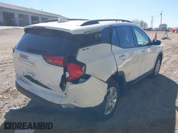 2020 GMC Terrain SLE with VIN 3GKALMEV1LL169897, listed as a IAAI auction lot 40530654 with 57,299 mi miles. Bid and sale history available at carsss.com. Image 4.