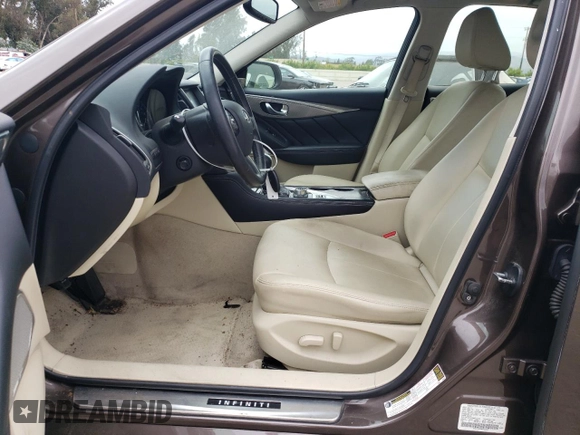 2017 Infiniti Q50 Sport with VIN JN1EV7AP9HM743324, listed as a Copart auction lot 59636665 with 67,908 mi miles and Salvage title. Bid and sale history available at DreamBid. Image 7.