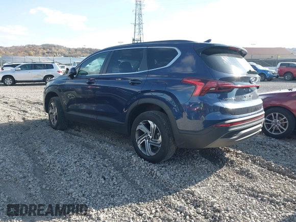 2021 Hyundai Santa Fe SE with VIN 5NMS1DAJ2MH366410, listed as a IAAI auction lot 40678782 with 33,069 mi miles. Bid and sale history available at carsss.com. Image 3.